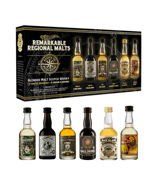 Douglas Laing's Remarkable Regional Malt Miniature 50ml x 6 Bottle Pack