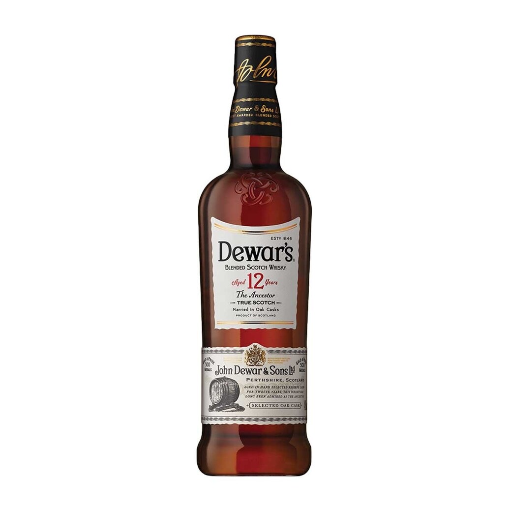 Dewar's 12 Years Blended Scotch Whisky 750ml